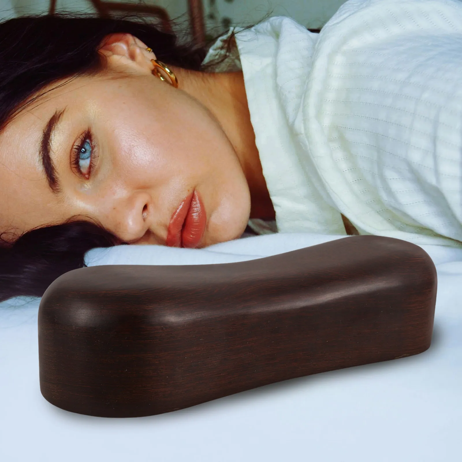 

Solid Wooden Neck Pillow for Sauna Room Stiff Neck Relief Shoulder Pain Relaxation Daily Use Cervical Pillow Sauna Accessories