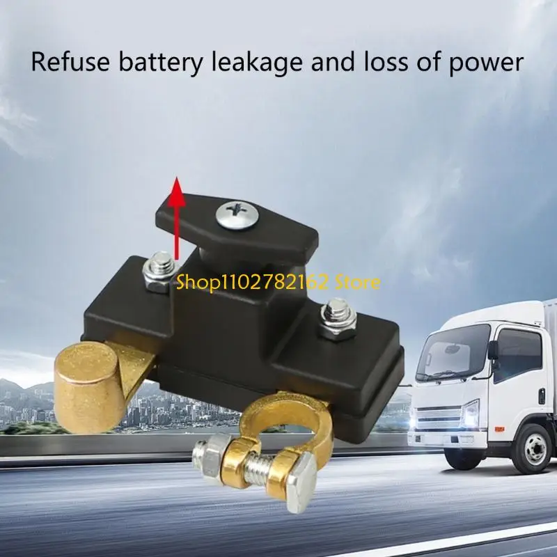 

547B Car Battery Disconnect Isolator Switch Copper Designs Suitable for 12V 24V Systems Long Term Parking & Maintenance