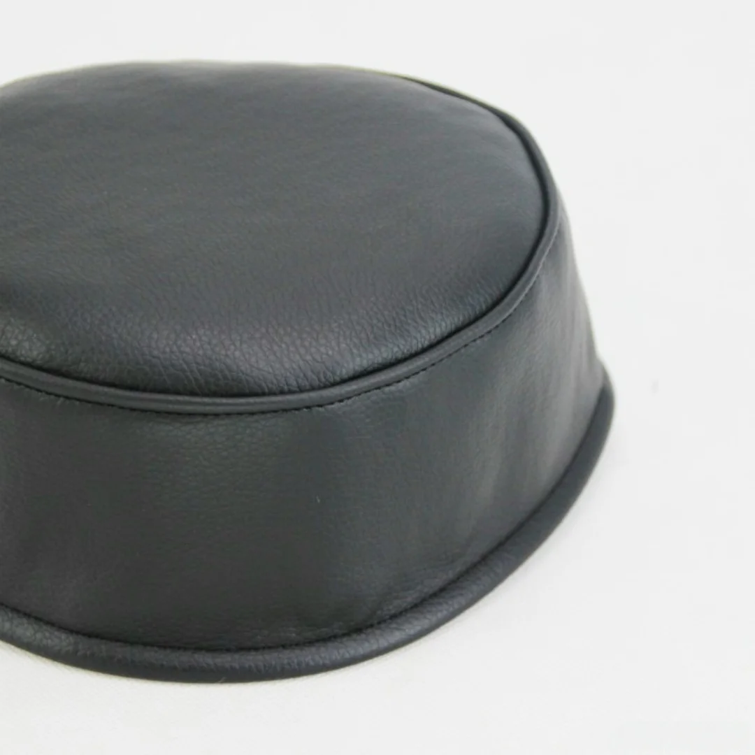 Men's Muslim Prayer Hat Cap Genuine Sheep Leather Men Prayer Hat Saudi Arabia India Bonnet Musulman Islamic Clothing Accessories view 6