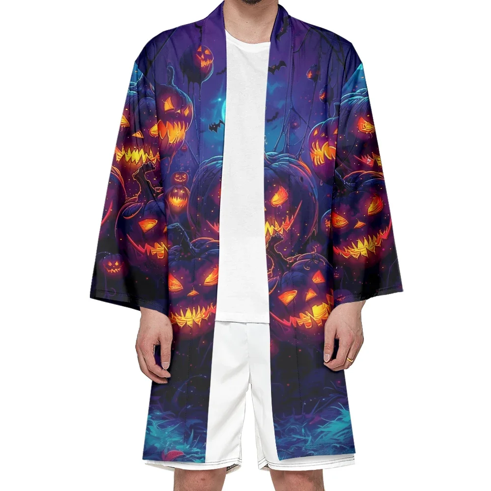 

Autumn Samurai Kimono Cosplay Japanese Fashion Stylish Haori Cool Kimono Men Cardigan Halloween Robe Trendy Vintage Yukata