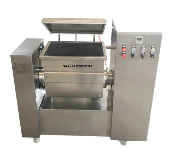 Golden Supplier Price Horizontal Bread  Pizza Flour Vacuum Dough Mixer Mixing Kneading Machine for Sale