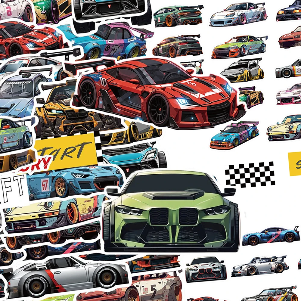 

10/30/50pcs Classic Cool Japan Racing Car JDM Stickers DIY Skateboard Phone Notebook Vintage Graffiti Decals Decoration Toy Gift