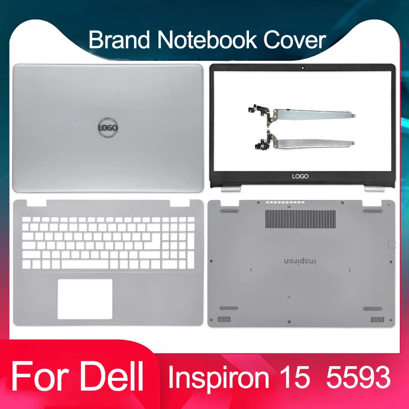 

Новинка, задняя крышка для ноутбука, ЖК-дисплей, передняя панель, петли, подставка для ноутбука Dell Inspiron 5593, планшетофон 032TJM 0V5JHC