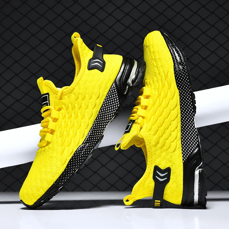 

Мужские дышащие модные кроссовки из сетчатого материала, мягкие и удобные мужские туфли, спортивная обувь, легкая повседневная мужская обувь.