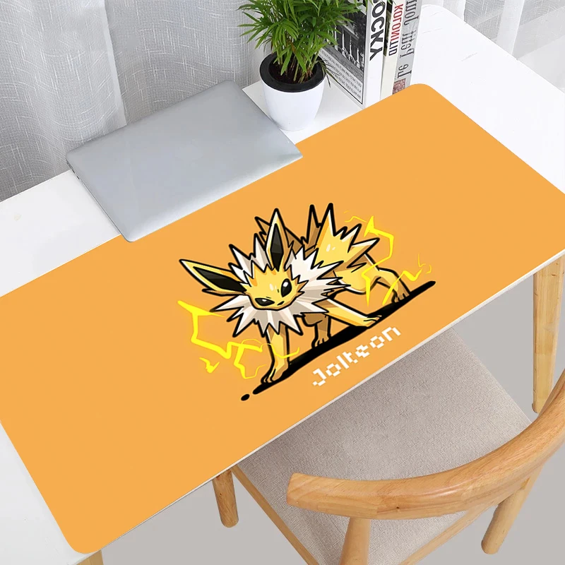Large Mouse Pad Pokemon Pikachu durable Carpet Laptop Pc Gamer Keyboard Mat XXL Mousepad Edge White Tassel Rubber Table Mat