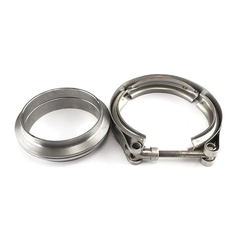 V Band Clamp Male Female Exhaust Flange 304 Stainless Steel Turbo Muffler Pipe Kits Release Car Accessories 2\