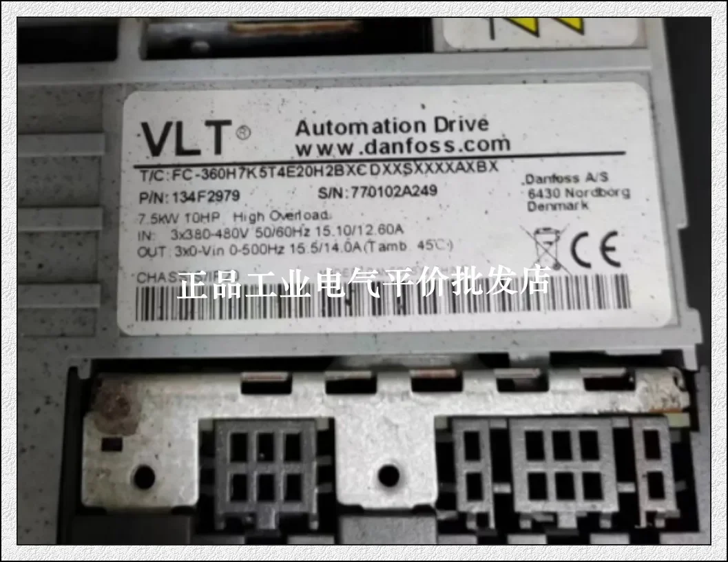 

2025.5 Customized Genuine Stock 134F2979 Danfoss 7.5KW Inverter FC-360H7K5T4E20H2BXCD