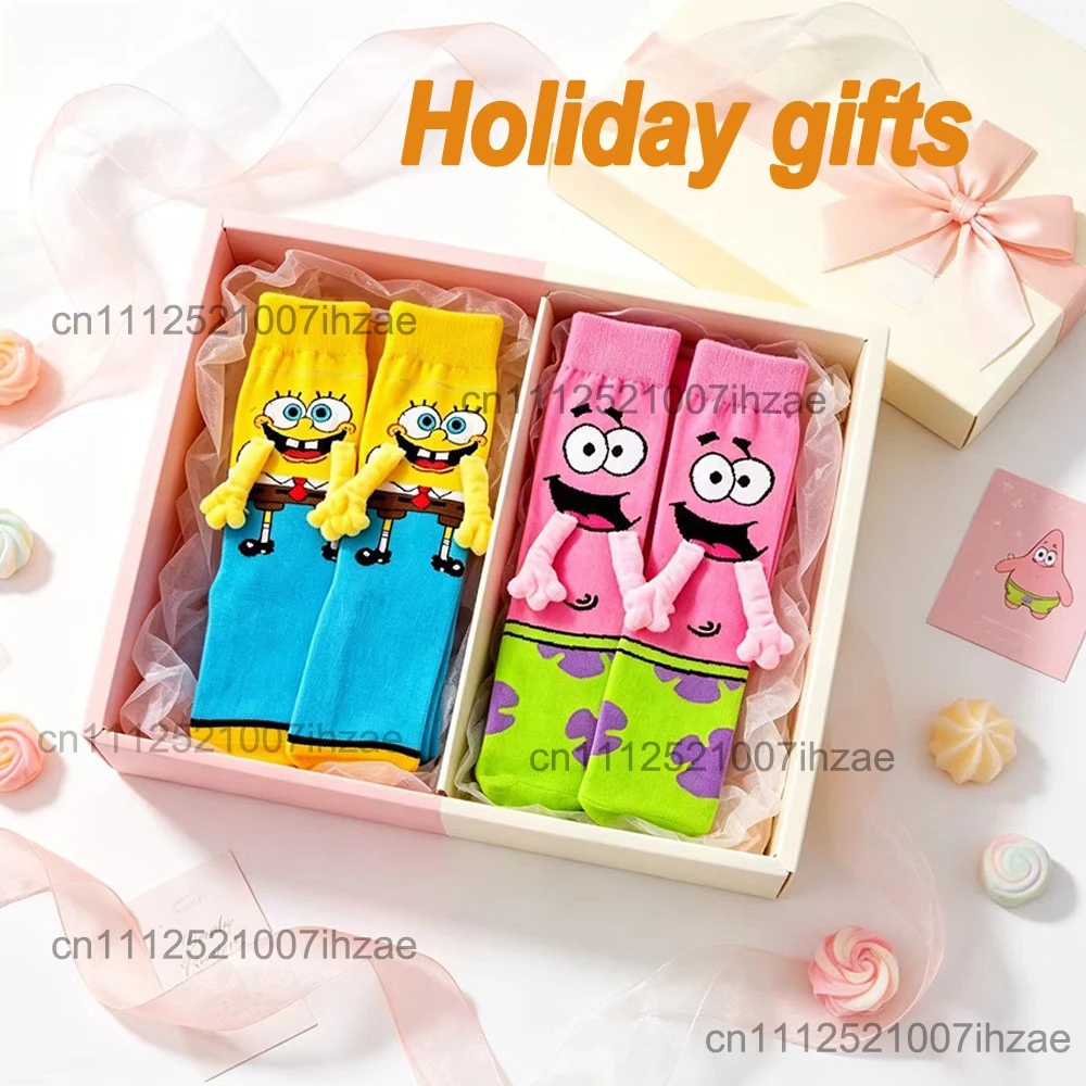 Spongebob Fun Socks, weiche, süße, elastische, bequeme Stricksocken für den täglichen Gebrauch im Freien, Cosplay-Kleidungszubehör – Detail 7