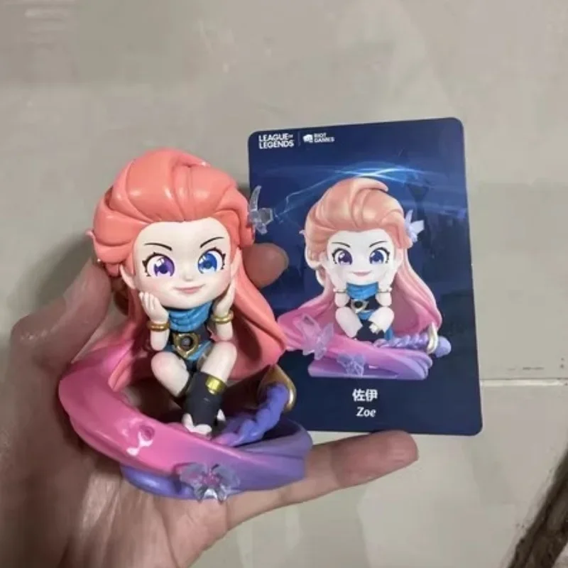 Hot Original Lol League Of Legends Classic Character Series Jinx Anime Figure Model Toy Doll Room Decoration Toys Birthday Gifts