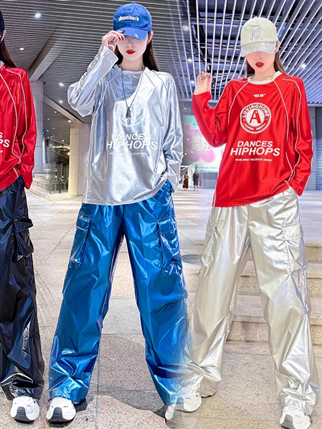 Stage Performance Outfit DS Bar Performance Bright Tech Feel Fashion Street Dance Set Model Clothes Hip Hop Jazz Dance Bar