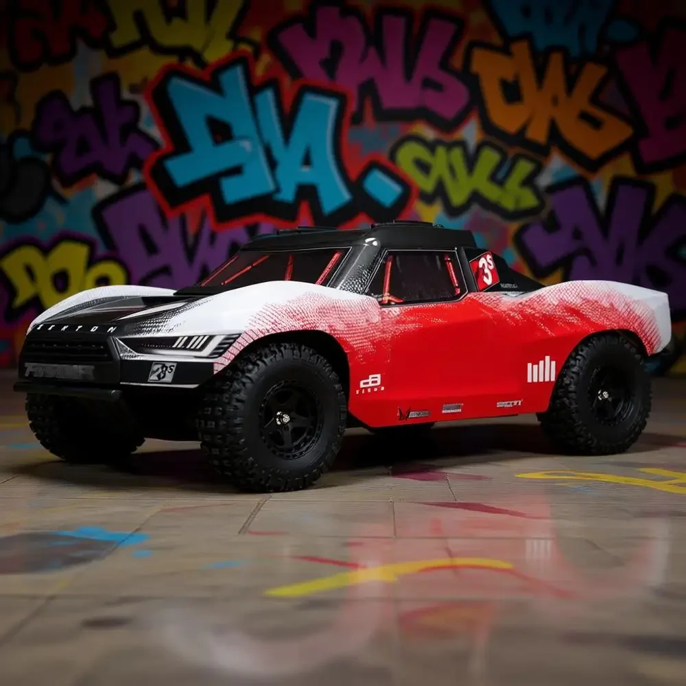 

1/10 Scale 4WD Brushless Short Course Truck, Ready to Run, with DSC, Red, Battery Not Included