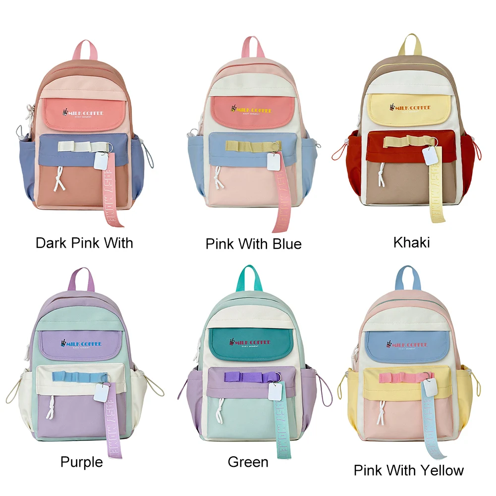 حقيبة ظهر عصرية من النايلون على الطراز الياباني للمراهقين حقيبة مدرسية متعددة الوظائف حقيبة مدرسية كاجوال بسعة كبيرة #6