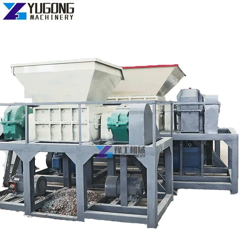 Car Scrap Car Shredding Machines Car Body Crusher Tyre Shredder for Recycling Large Capacity Aluminum Two Shaft Metal Customized