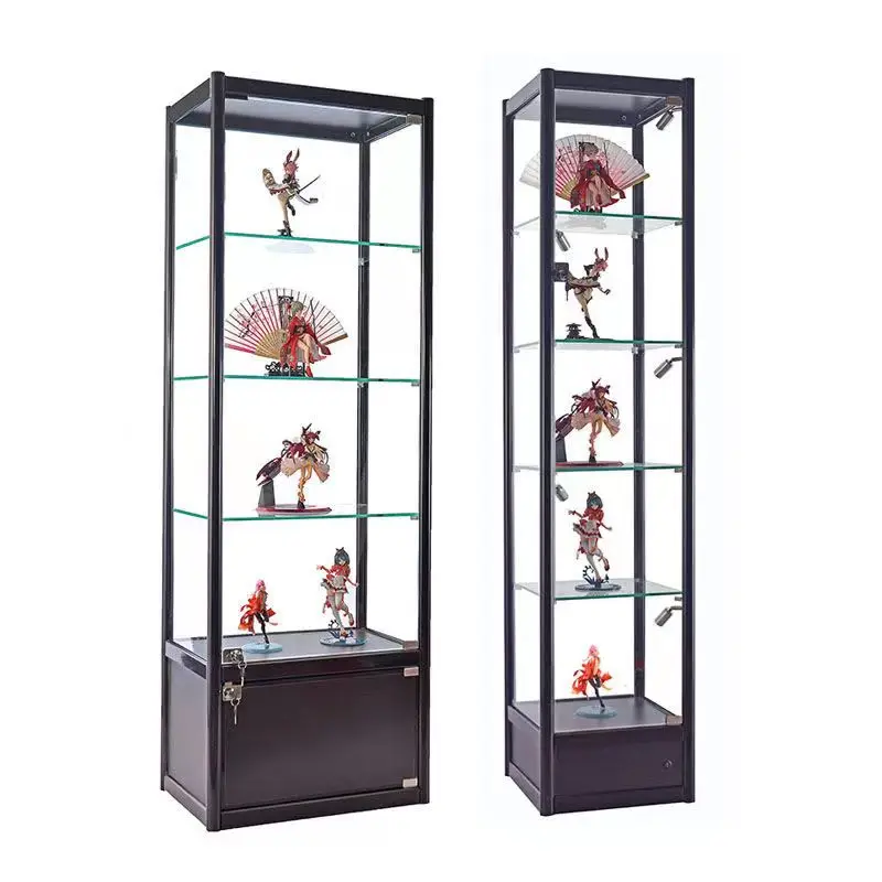 

Durable glass door good price grids cabinet factory direct sales hot selling boutique display cabinet glass display transparent