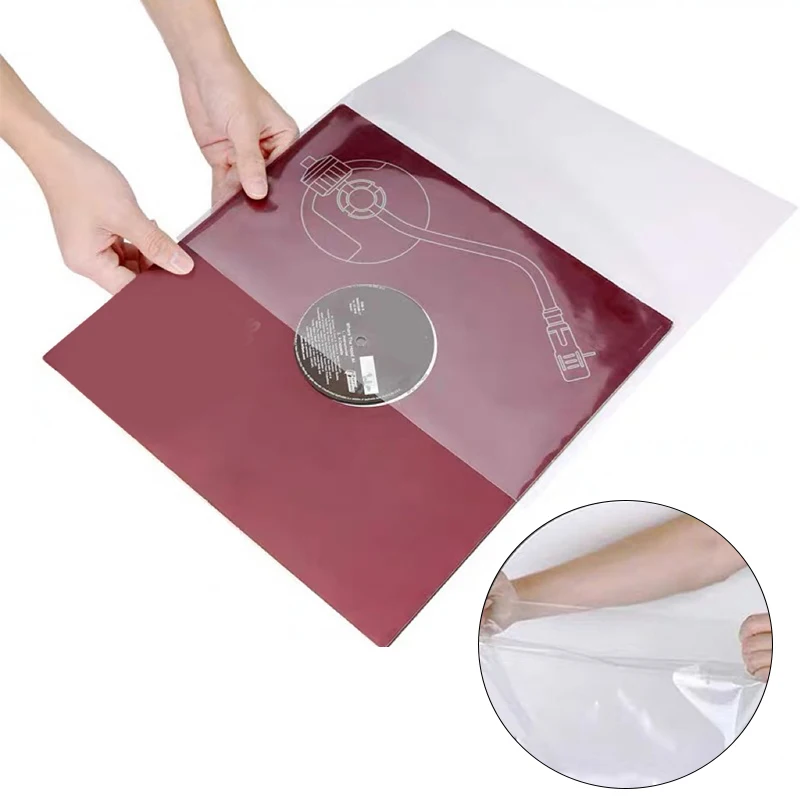 Vinyl Record Storage Bags Double-opening Three Layers 12 Inch LP Record Sleeve Two-directional Opening Album Protector Sleeve