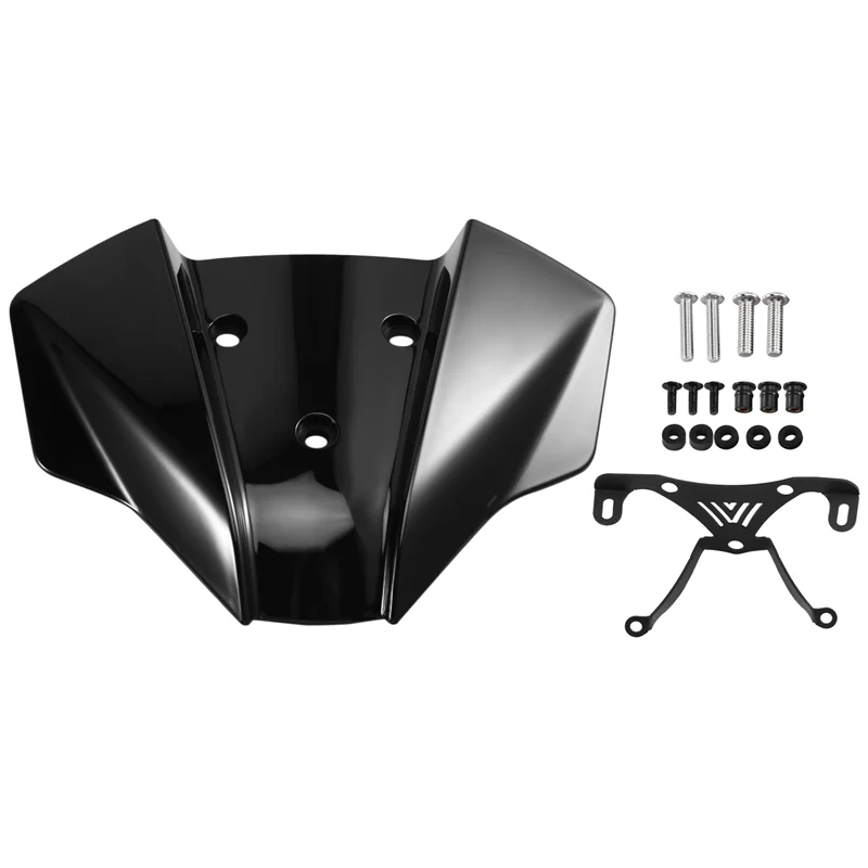 

AS57-Motorcycle Windscreen Fairing Windshield Deflector For DUKE 390 125 2017-2023 Front Wind Deflector