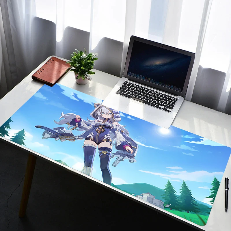 Mouse Pad HD Non Slip Rubber Mousepad Laptop H-honkai Impact 3 Gamer Cabinet Keyboard Pad Office Computer Gaming Desk Mouse Mat