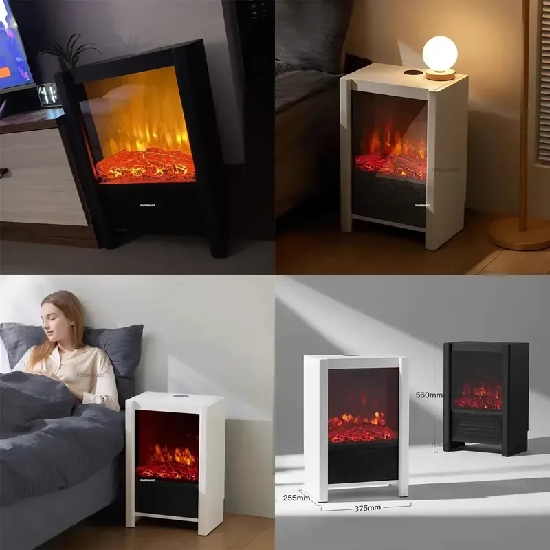 Luxury Smart Chimeneas for Modern Simulation Charcoal Flame Outdoor Heater Home Decorative Heater Bedroom Bedside Table