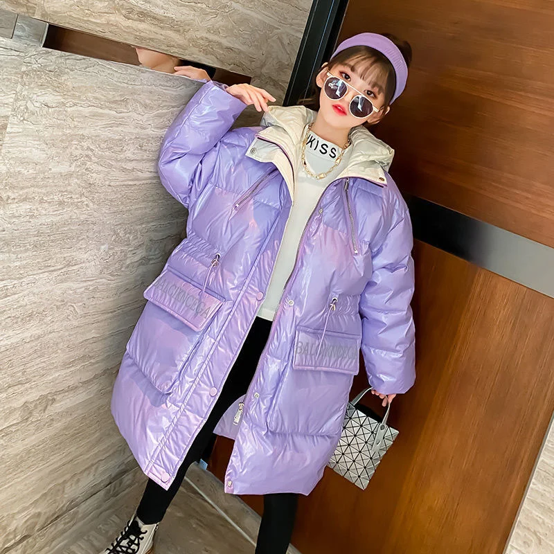 Girls Down Coat Overcoat Jacket Windbreak Outerwear 2024 Perfect Thicken Winter Warm Snowsuits Christmas Gift Children's Clothin