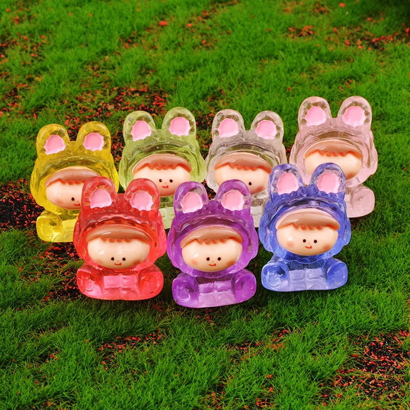 5pcs Colorful Rabbit Series Blind Box Figure Desktop Ornament Girl Gift Toys Guess Bag