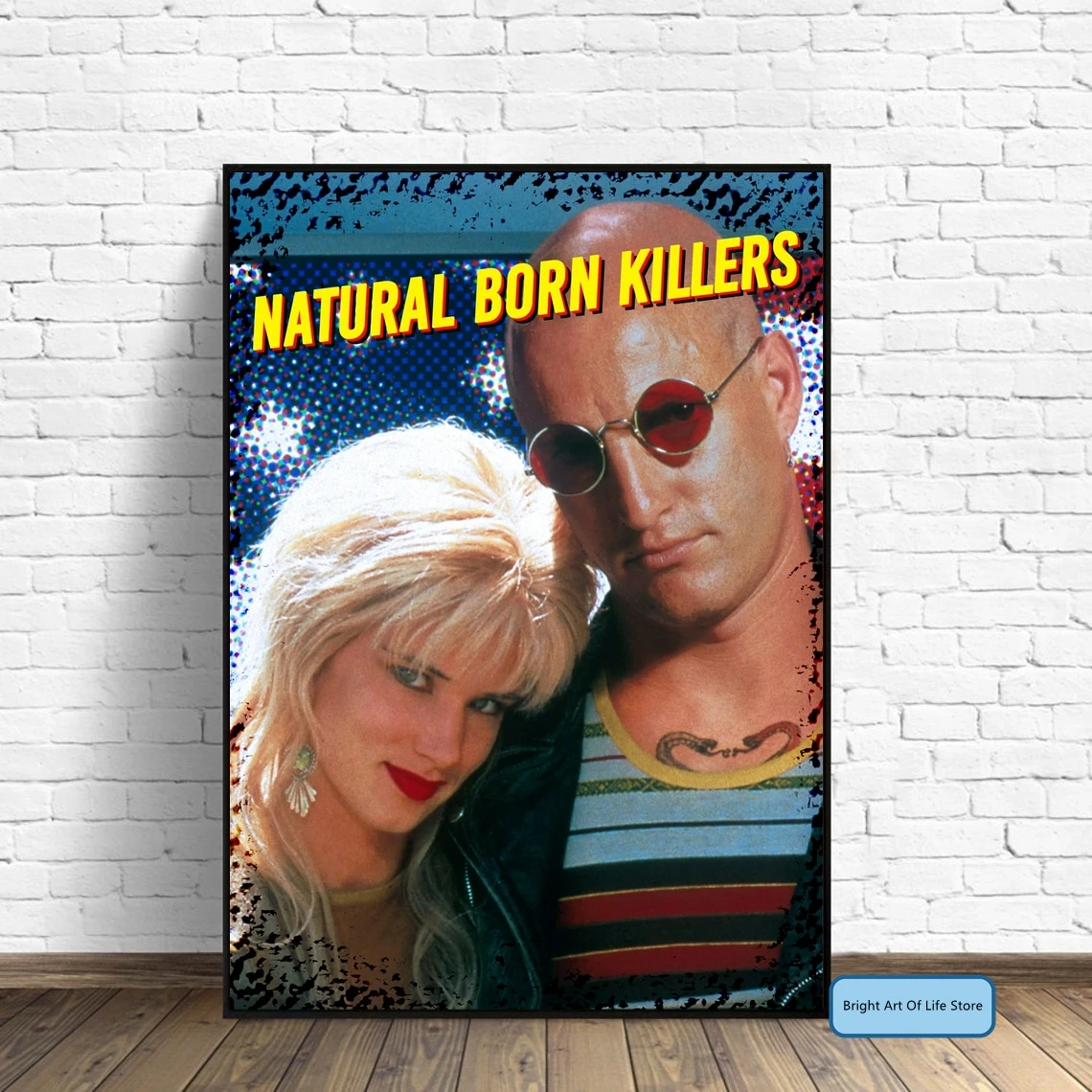 Natural Born Killers (1994) Movie Poster Cover Photo Print Canvas Wall Art Home Decor (Unframed)