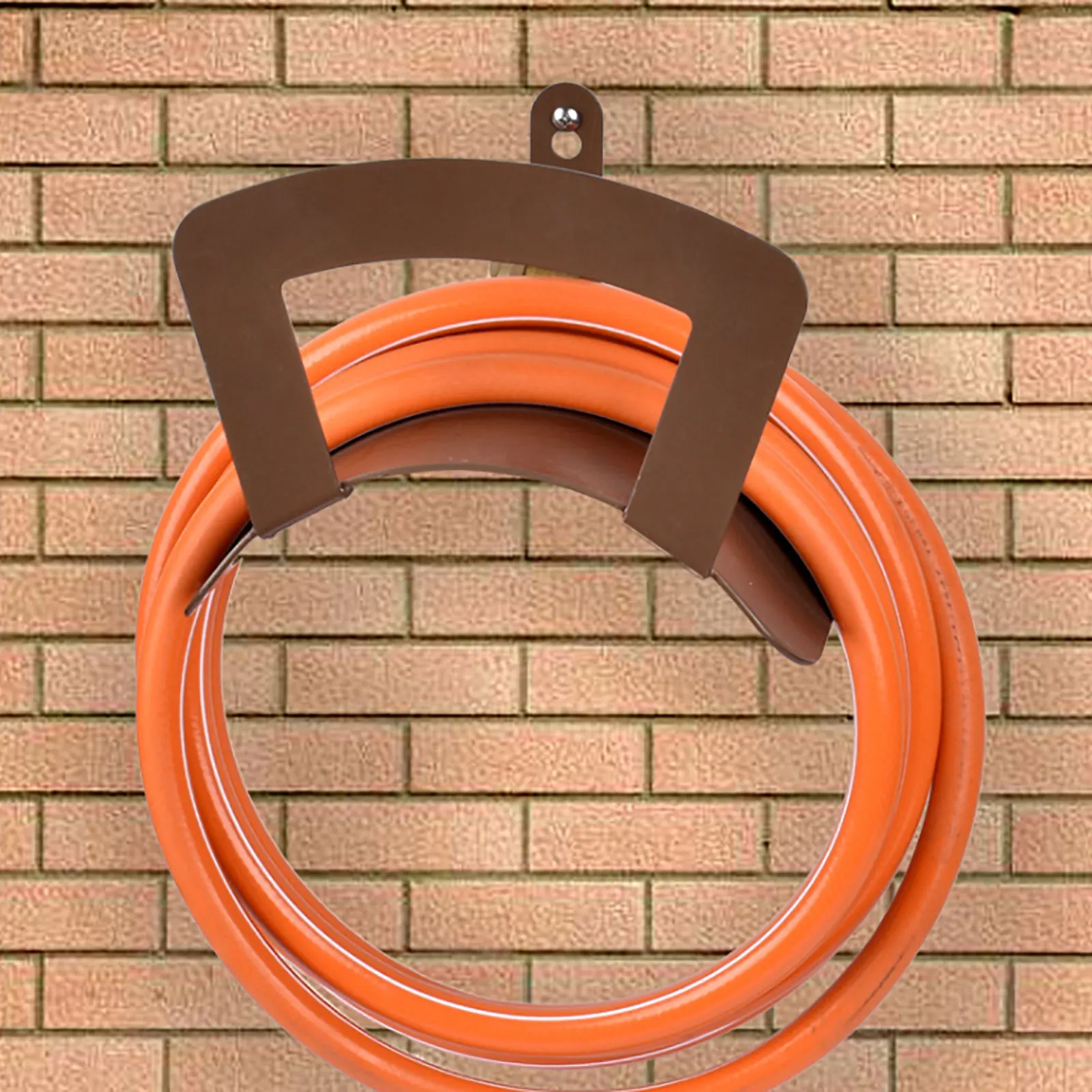 

Iron Garden Hose Holder Durable Reliable Long Period Yard Small Space Effortless Wrap Faucet Drag Free Simple Appearance