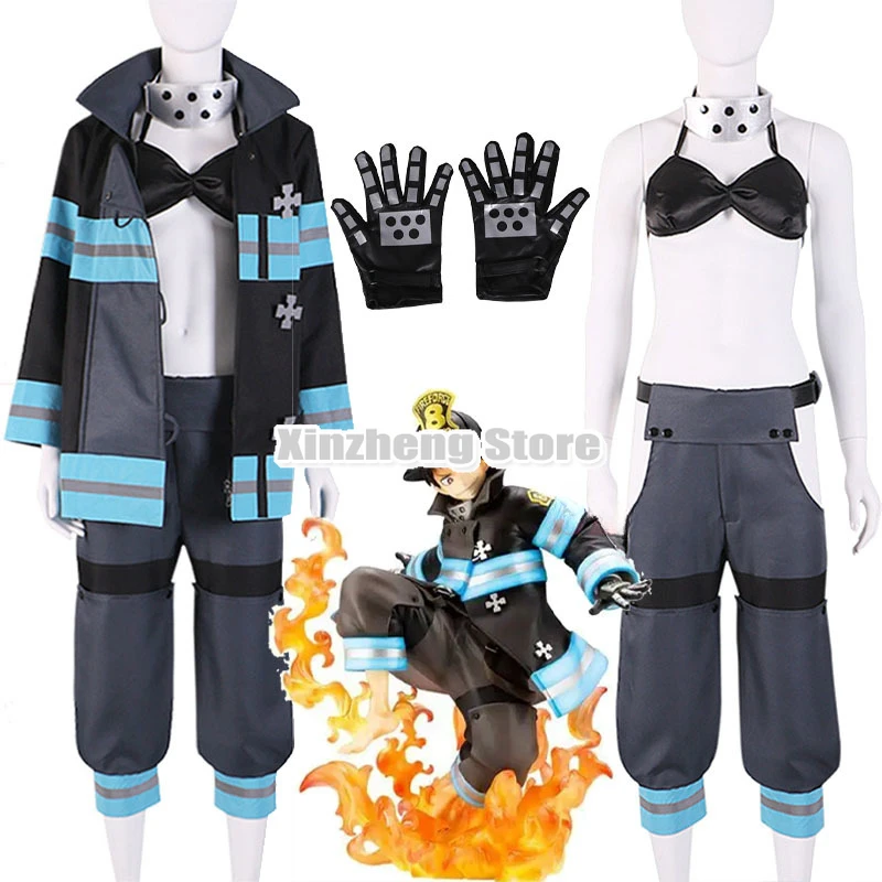 

Anime Enn Enn No Shouboutai Fire Force Tamaki Kotatsu Cosplay Costume Shinra Kusakabe Takehisa Hinawa Firefighter Uniforms