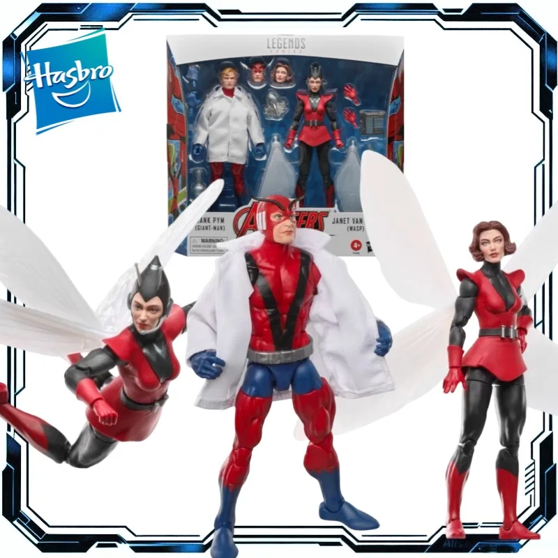 Hasbro Original Marvel Legends Series Ant-Man & The Wasp, figura de acción de 6 pulgadas, paquete de dos figuras de acción, modelo coleccionable, adornos
