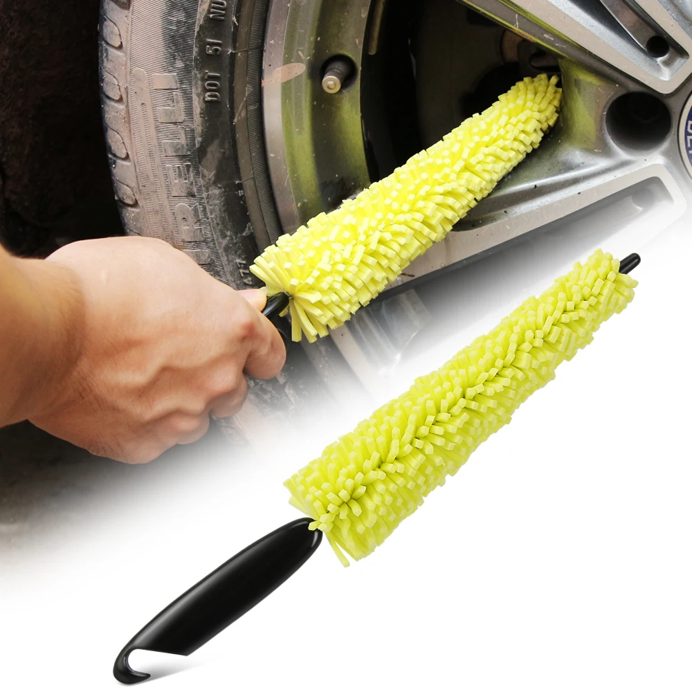 Car Wheel Rims Tire Cleaning Brush for Volkswagen Tiguan Passta Touran Lavida Amarok Multivan