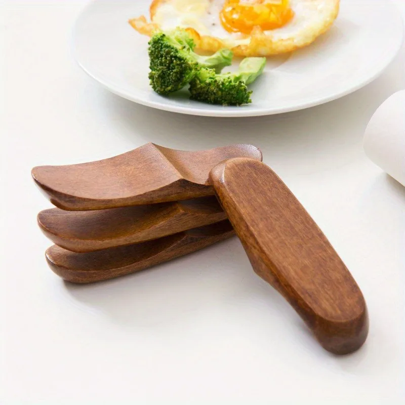 Wooden Chopstick Rest Exquisite and Creative Chopstick Rest Spoon Fork Holder Stand Chopsticks Rack Kitchen Chopstick Rest Rack