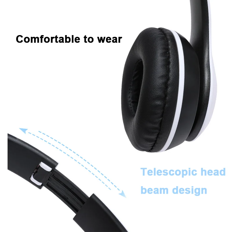 Stereo P47 Headset 5.0 Bluetooth Headset Folding Series Wireless Headset Universal Sports Popular Stereo Gaming Headse