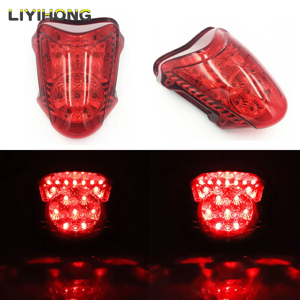 For Suzuki Hayabusa GSXR1300 GSX1300R 2008 2009 2010-2020 E-Mark Rear Tail Light Brake Turn Signals Integrated LED Light