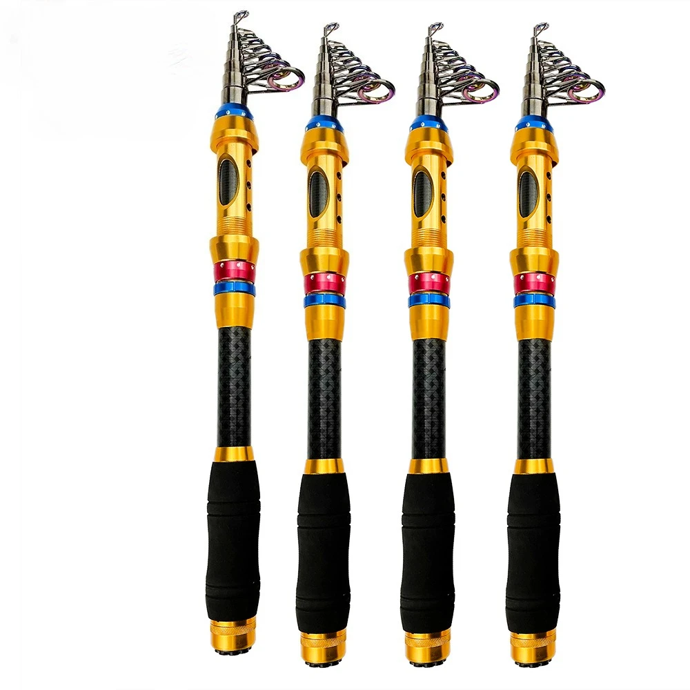1.8-3.6m Telescopic Fishing Rod Fishing Reel Combo Portable Travel Spinning Fishing Rod With 2000/3000/5000Series Reel Set