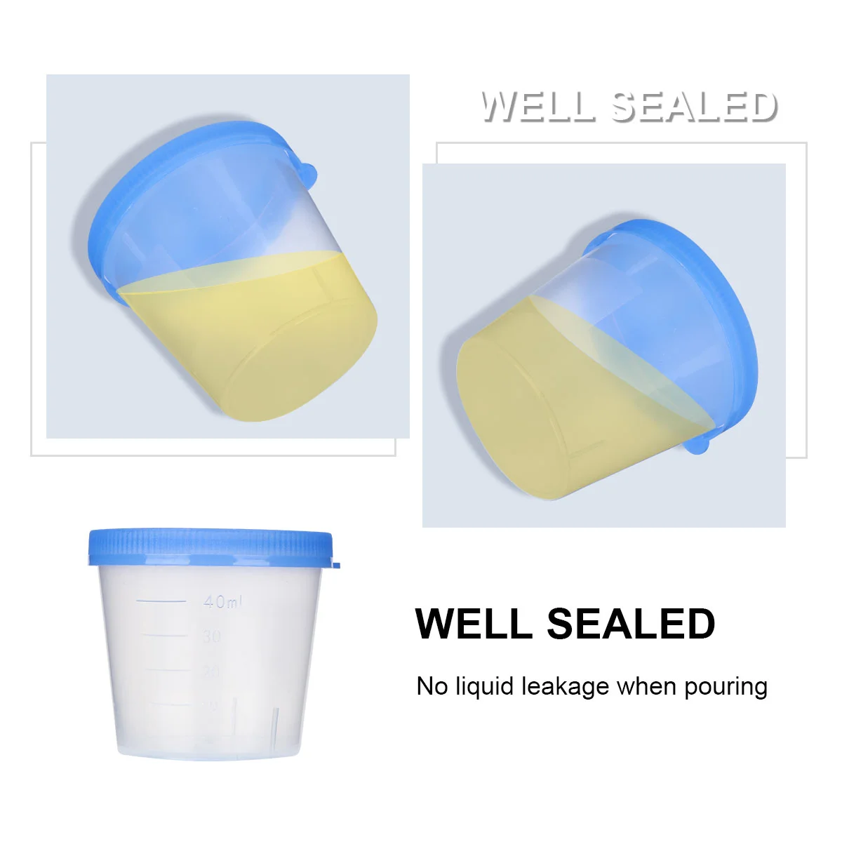 50 Pcs Hospital Urine Cups Sample Testing Accessories Ovulation Specimen Container