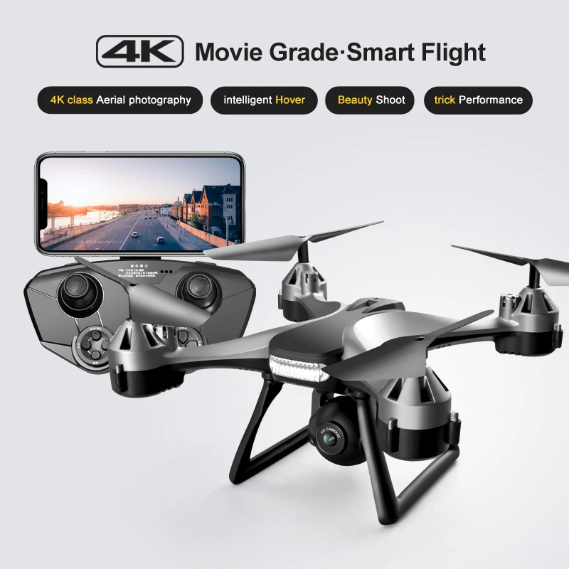 الطائرة بدون طيار 4K المهنية التصوير الجوي الطائرة بدون طيار كوادكوبتر JS801 FPV طائرات التحكم عن بعد طائرات بدون طيار الأطفال والكبار اللعب هدية