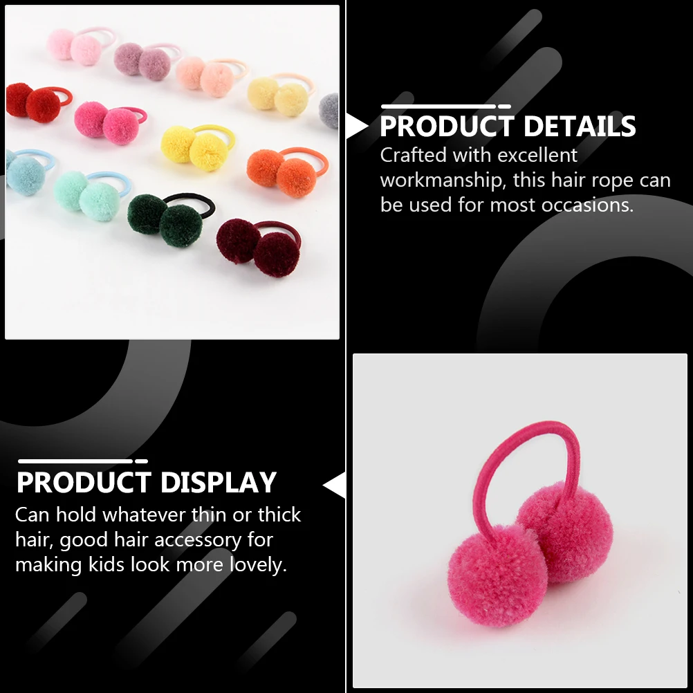

14 Pcs Kids Rope Accessories Elastic Ponytail Holders Childrens Hair Ties Scrunchies For School Party Wedding Birthday