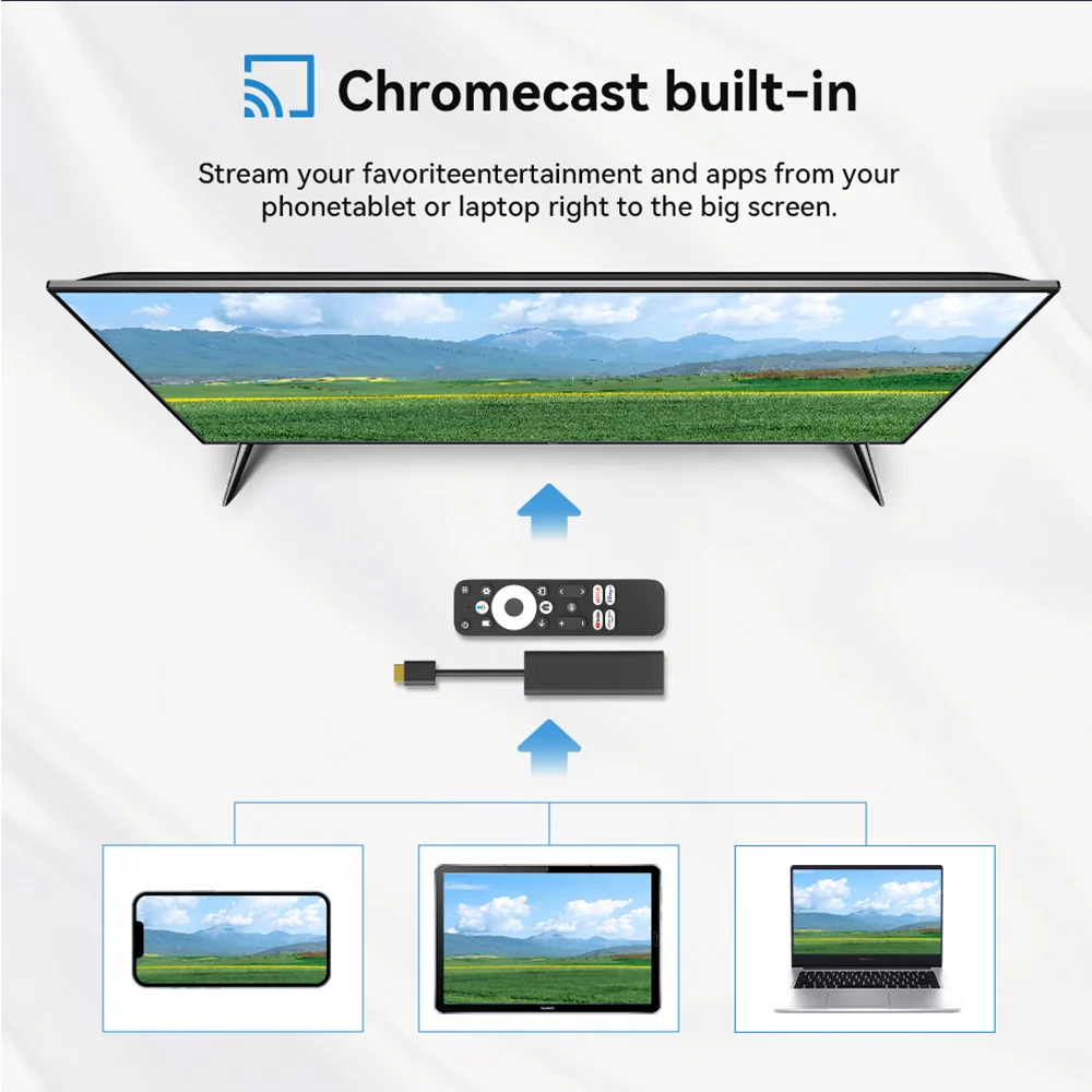 جهاز استقبال Dcolor GD1 Google and netflix المعتمد 4K Smart Android TV Stick مع Amlogic S905Y4 2GB + 16GB يدعم Wi-Fi ثنائي النطاق 2.4G/5G