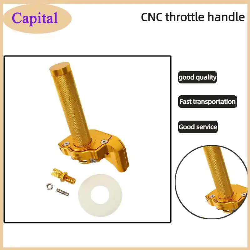 

Stylish Golden Color Visible Grip Off-Road Motorcycle Universal CQR/CRF Twist Throttle – CNC Detachable Design
