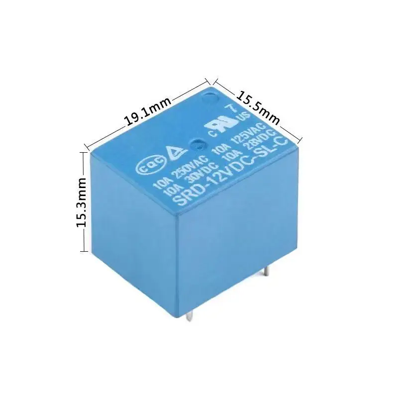 Imagem -02 - Relé Novo do Poder Srd05vdc-sl-c Srd12vdc-sl-c Srd24vdc-sl-c Srd 12vdc sl c 10a 250vac 5pin 3v 5v 9v 12v 24v 48v 100 Peças