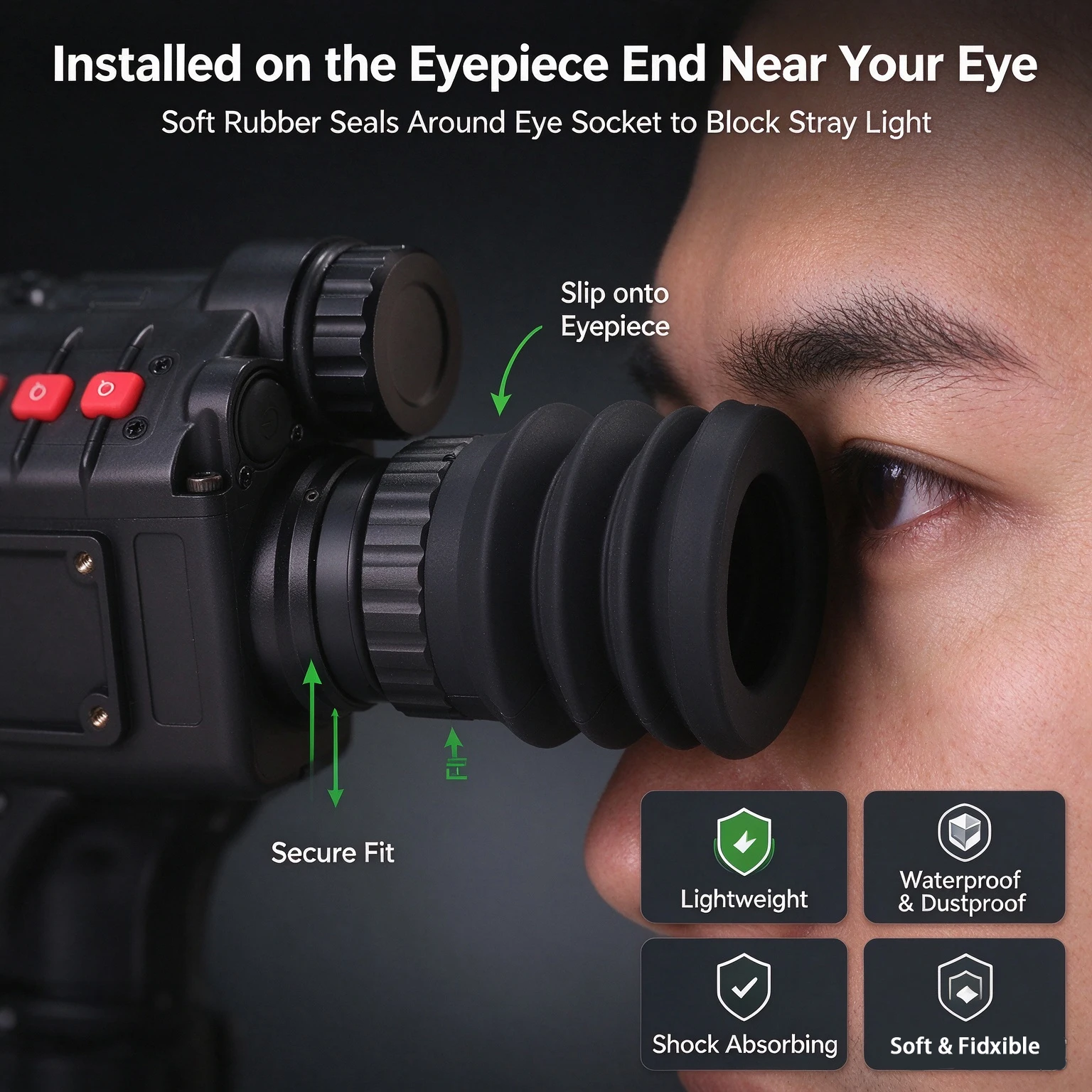 ZIYOUHU Rubber Eye Mask Night Vision Device Thermal Imaging Multiple Models Universal Outdoor Equipment Professional Accessories