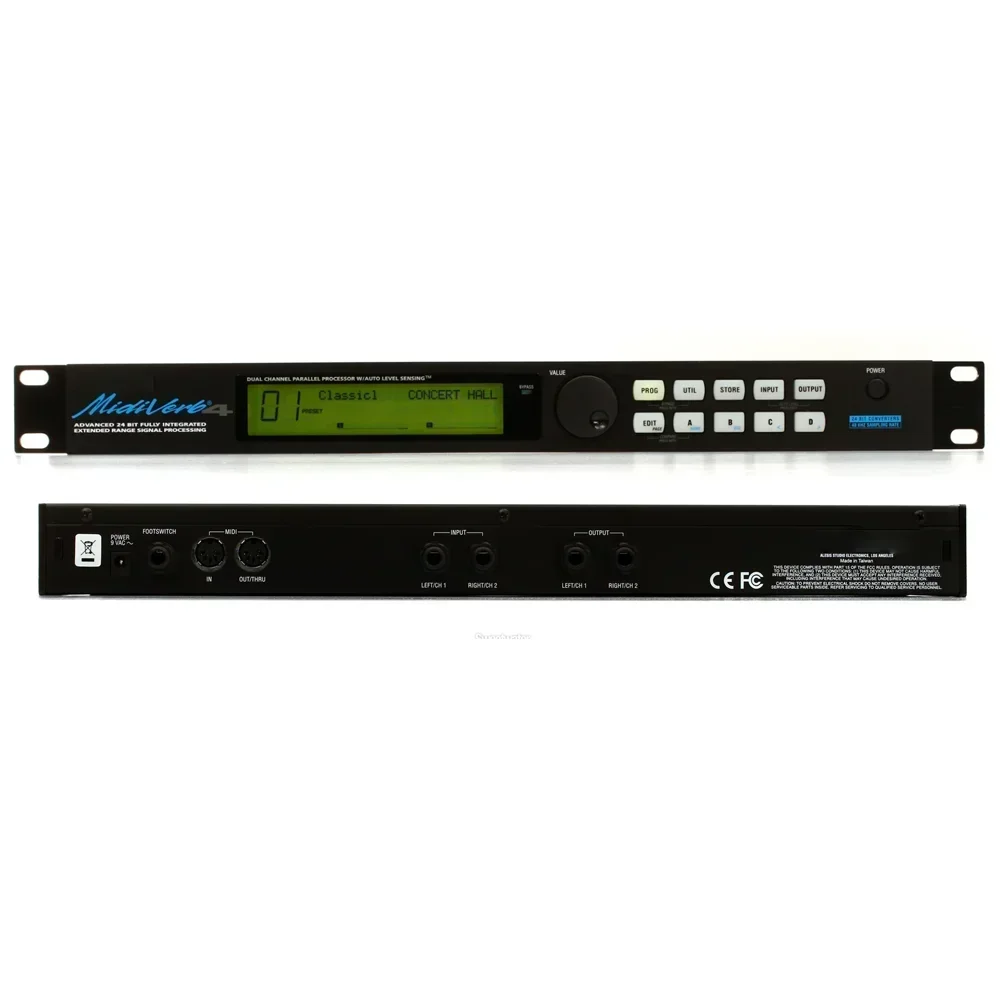 2026 Midiverb 4 Dual-Channel Parallel Processor True dual-channel 18 bit signal processor 20 bit internal 20 bit DSP engine