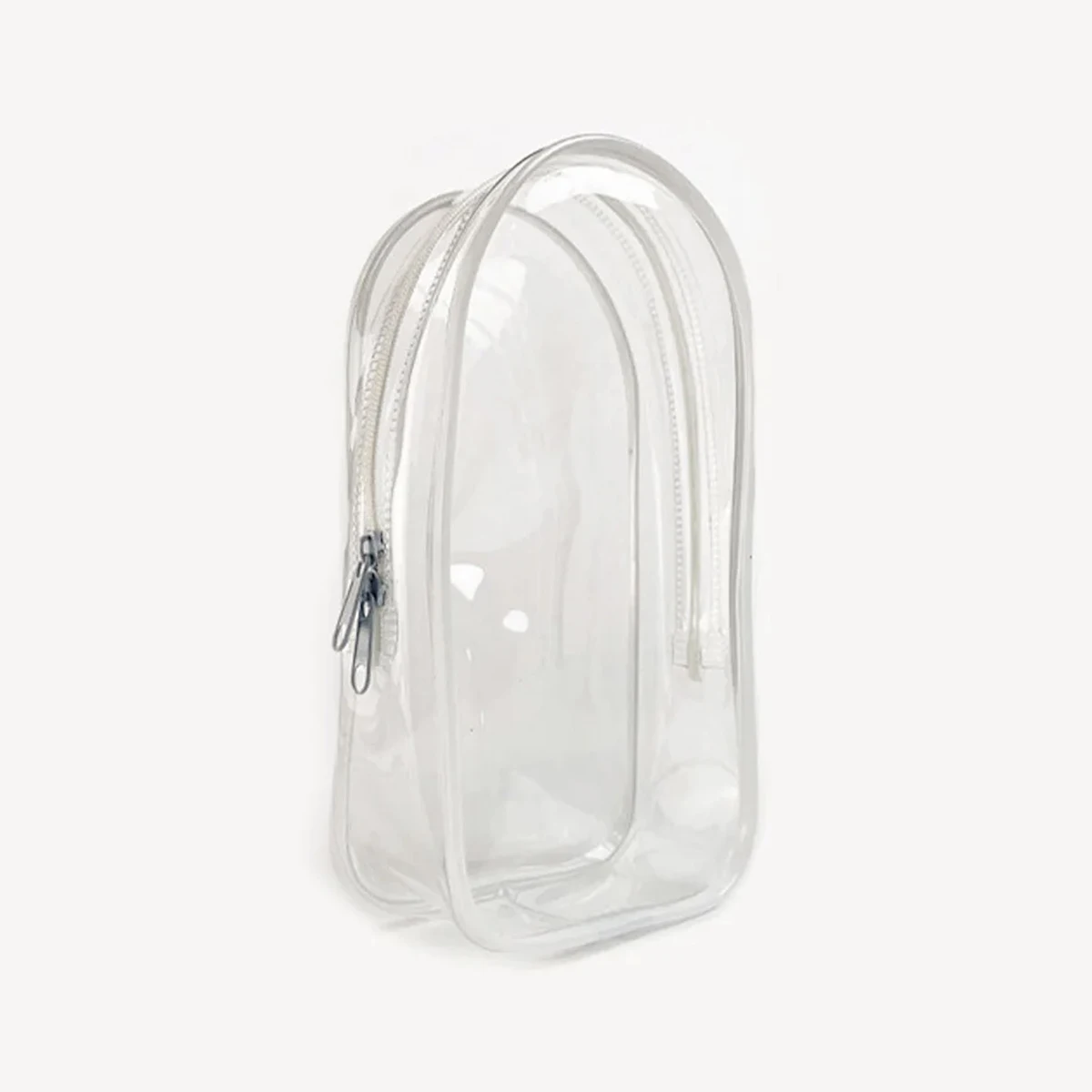 Clear Case Organizer for Plush Dolls - Anti-Scratch Display Bag with Keychain Durable Travel Storage Box Accessories Zipper Col