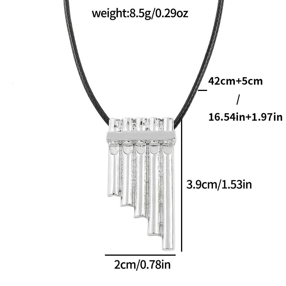 Creative Vintage Jewelry Charm Necklaces Magic Flute Pendant Necklace For Men And Women Jewelry Gift