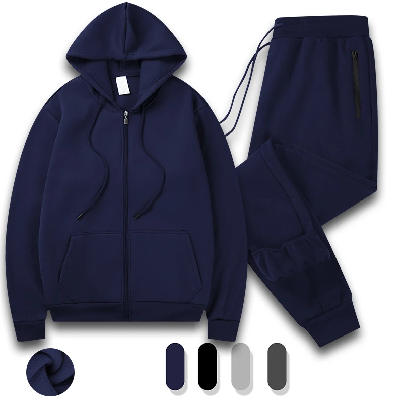 

Men's Tracksuits Set Full Zip Jacket Hoodie Sweatsuit Running Sport Pants Outfits for Men with Zipper Pockets