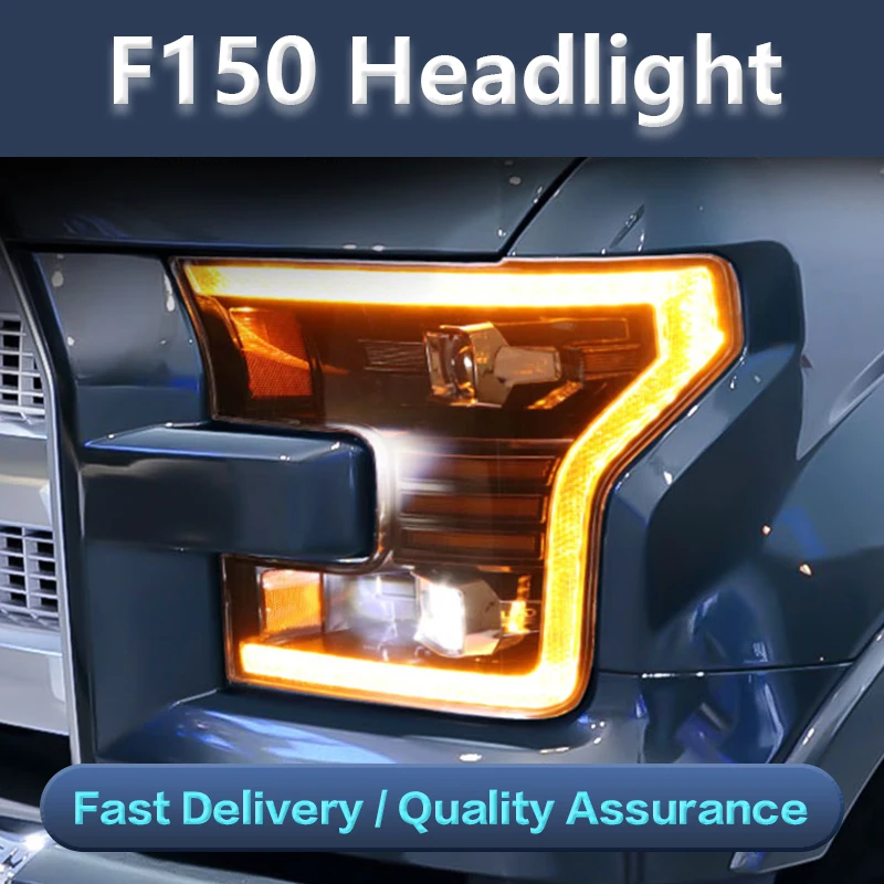 

Car Styling Headlightsfor Ford F150 RAPTOR 2015-2017 Headlight assembly LED Head Light With Moving Turning Signal