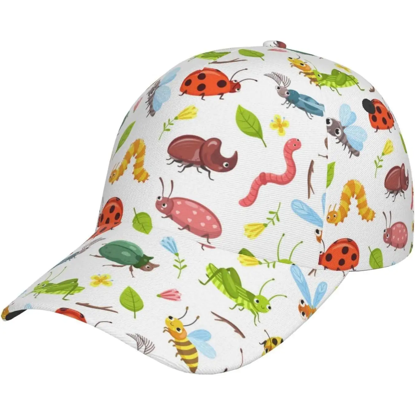 Cute Insects Cap Cat Baseball Cap Insect Sun Hat Adjustable Cap Cute Hat Trucker Hat for Women Men