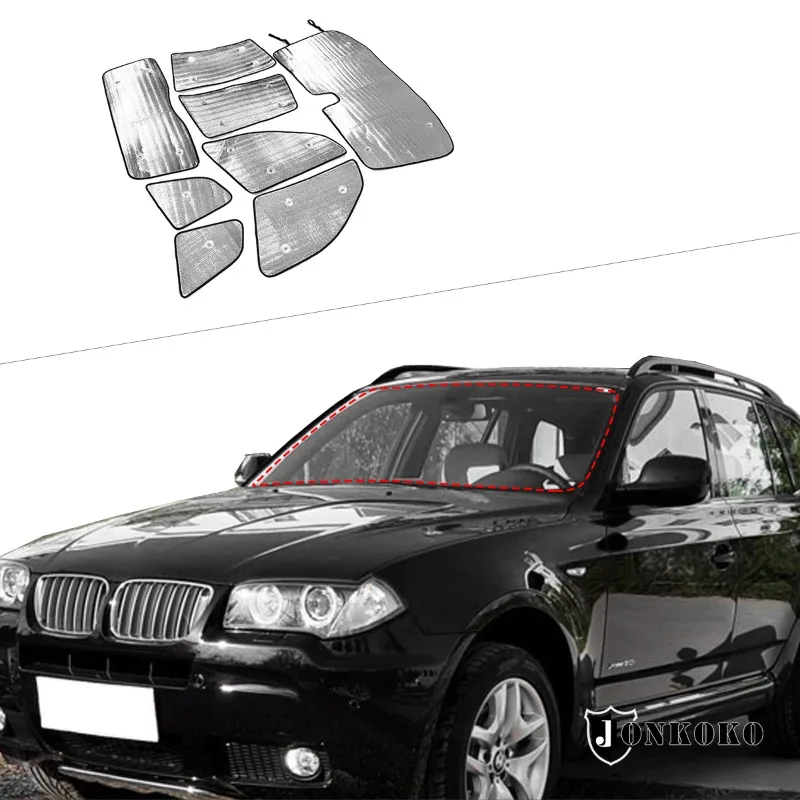 

For BMW X3 E83 2006-2010 Aluminum Foil Silver Car Front Windshield Full Window Glass Sun Protection Parasol Car Accessories