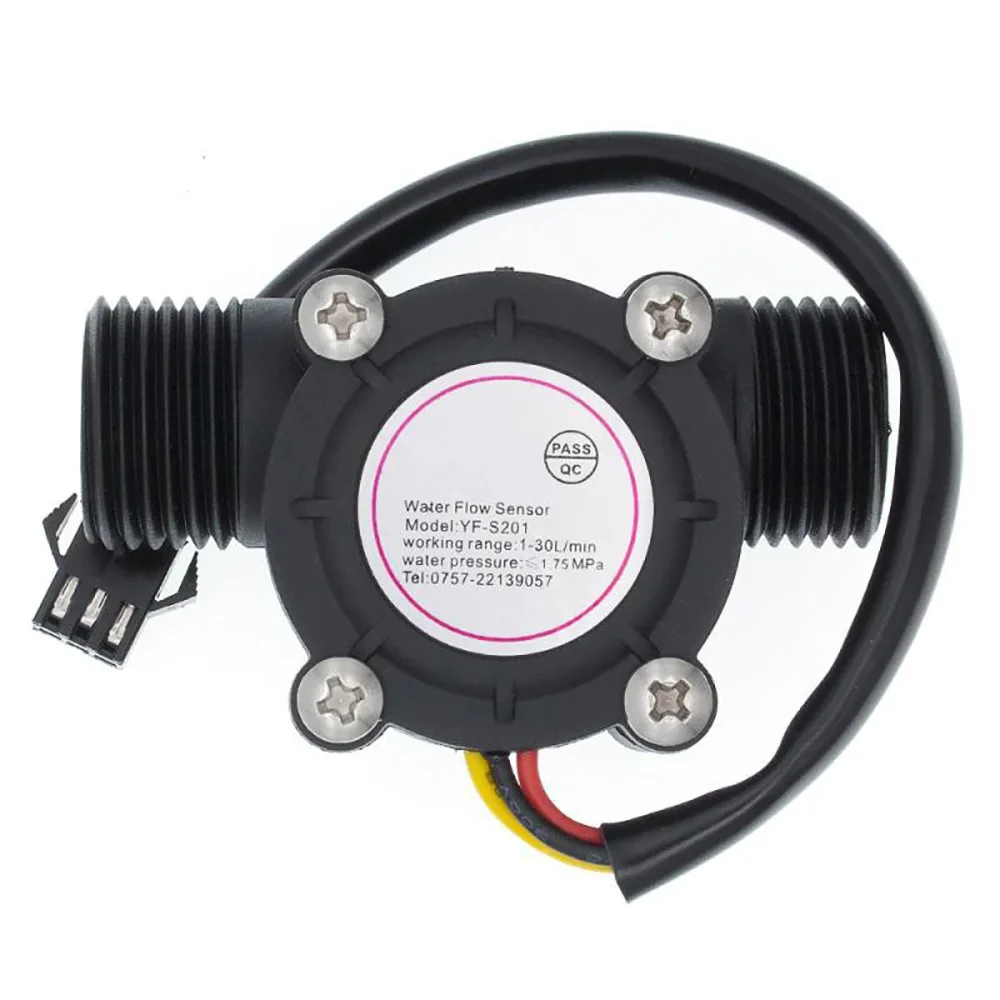 Conjunto de instrumentos de controle quantitativo de 1/2 polegadas Controlador de fluxo LCD para máquina de venda automática de líquido instantâneo e total