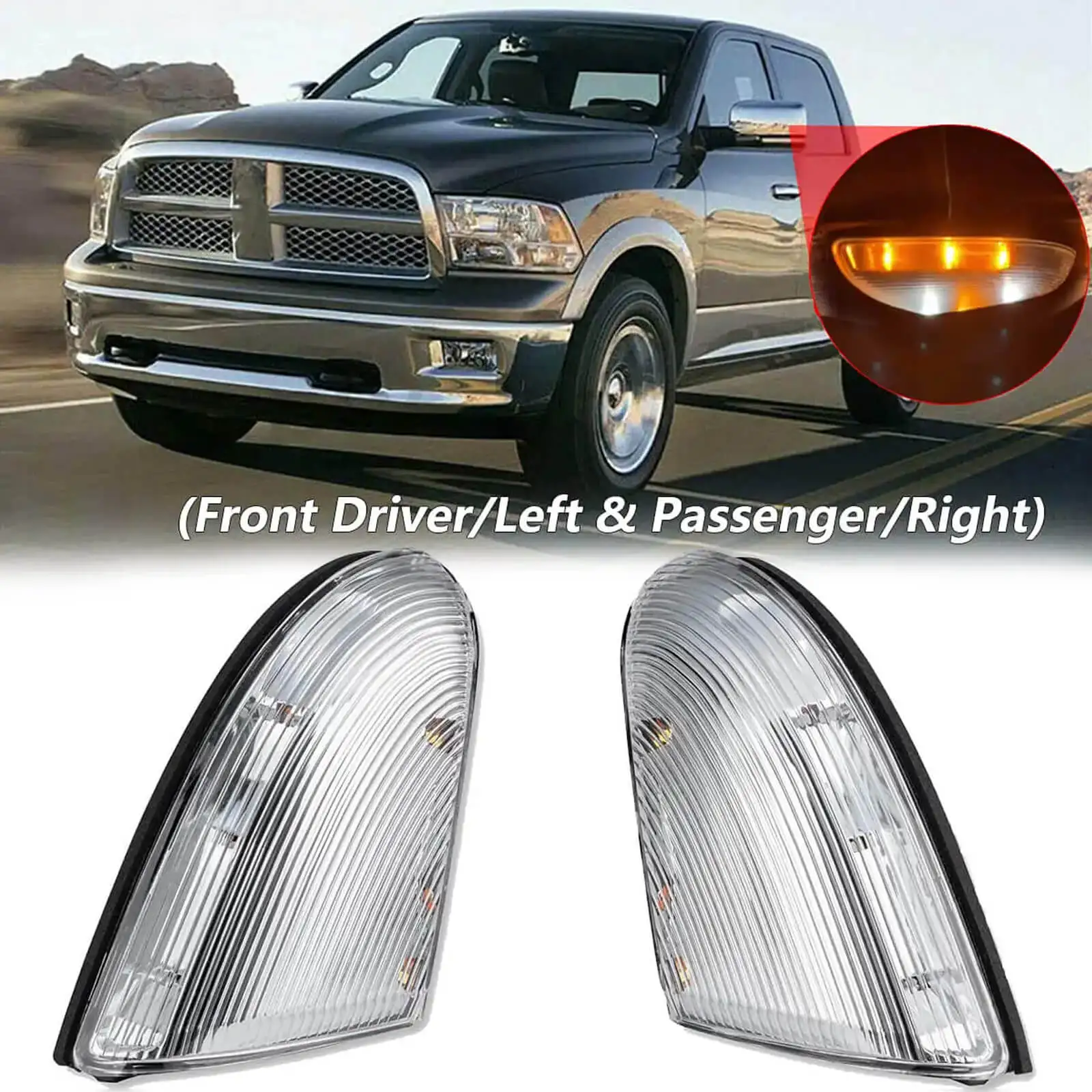 

Для Dodge Ram 1500 2500 2009 2010 2011 2012 2013 2014 Автомобильный светодиодный светильник для бокового зеркала, указатель поворота, индикаторная лампа