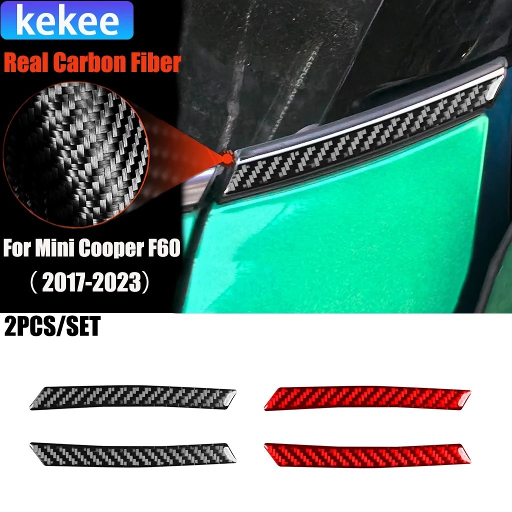 

Carbon Fiber Car Accessories Front Windshield Modified Exterior Trim Cover Soft Sticker For Mini Cooper F60 Countryman 2017-2023